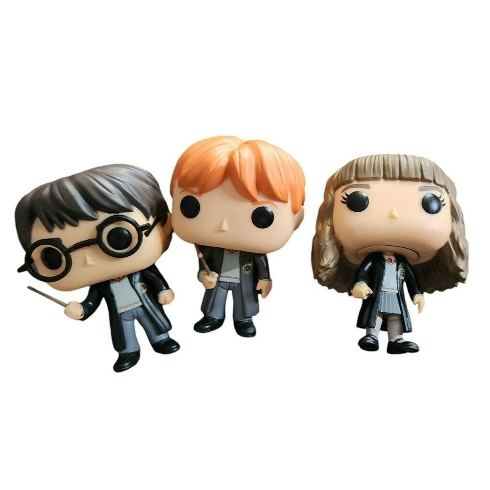 Funko Pop Harry Potter Ron Weasley Hermione Granger Vinyl Figure Set 3 Pack